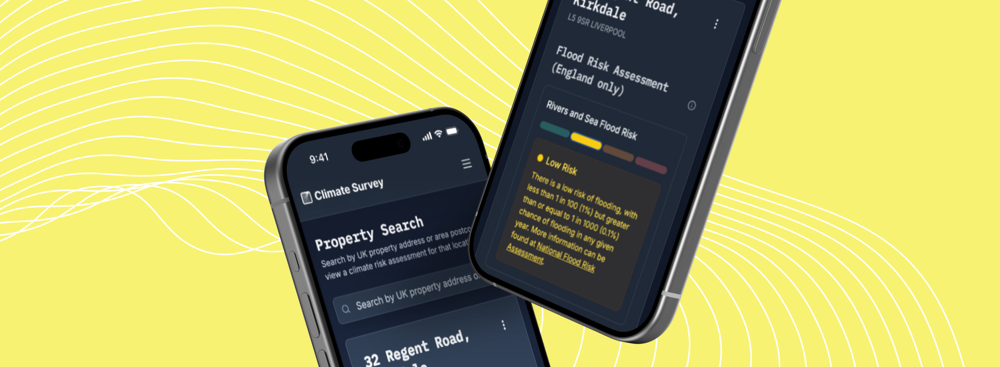 Vibe coding a climate-risk property app