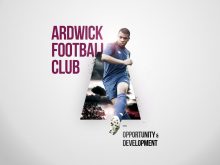 Football club campaign artwork