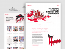 Tech startup website design about