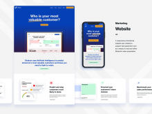 marketing-website-1.0 UI design for startup marketing website