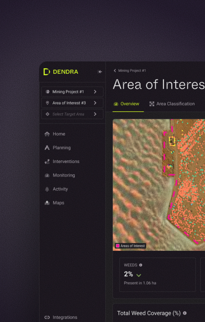 Ecological restoration platform, using AI to scale restoration