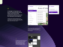 User Interface Design (UI) for climate-tech platform